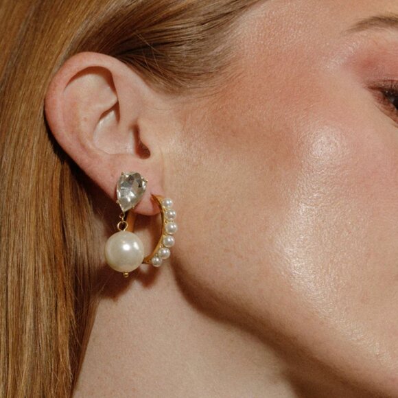 Tini Lux Earrings / Bridal earrings - Picture 3 of 3